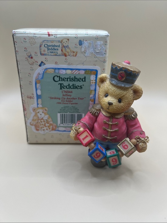Cherished Teddies Other - 1996 Cherished Teddies JEFFREY “Striking up another year” toy soldier figurine